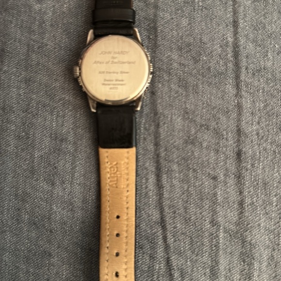 John Hardy by Alfex Sterling 925 Handcrafted Swiss Watch Croc Band main image 5